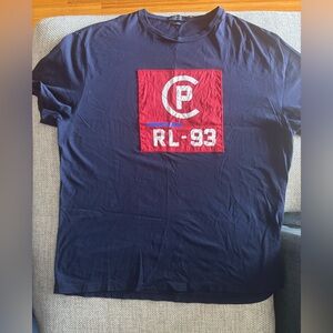 Men’s CP-93 Polo Ralph lauren navy  T-Shirt with Red Graphic xl